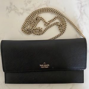 Kate Spade Cameron Street Brennan Convertible Leather Crossbody In Black
